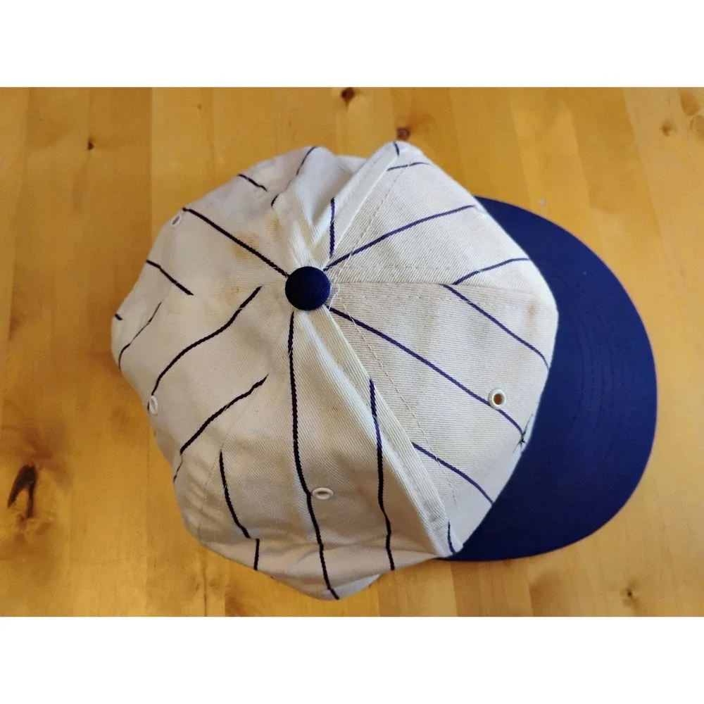 Colorado Rockies Denver Invesco Baseball Cap Snapback Hat Pin Stripe Vintage